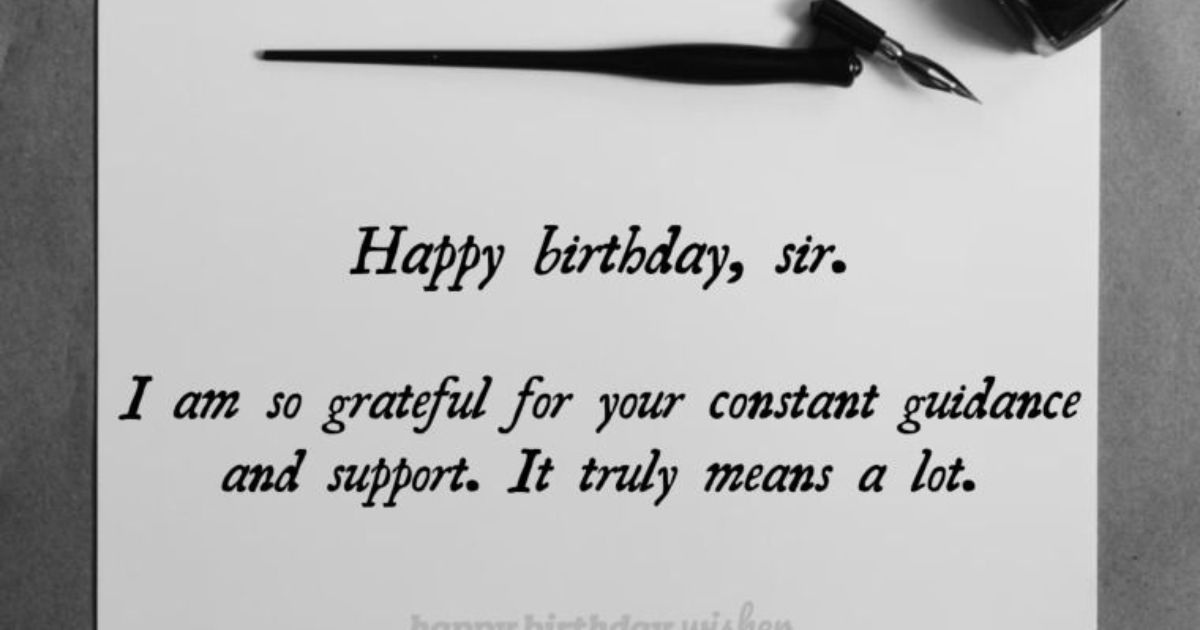 Happy birthday quotes for boss