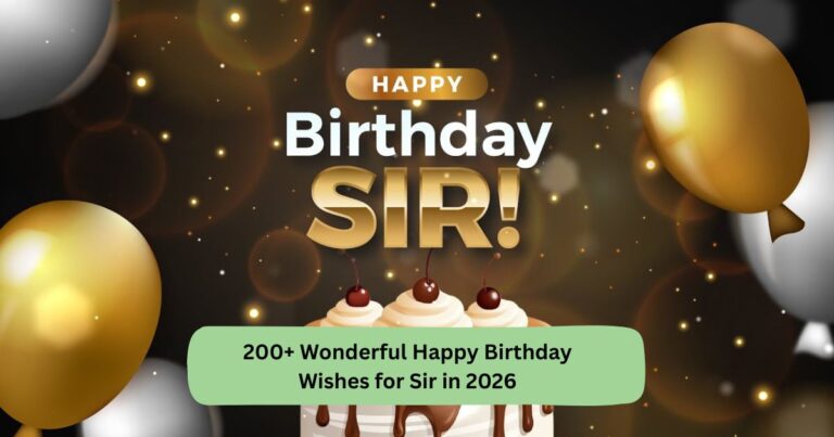 Happy birthday wishes for sir