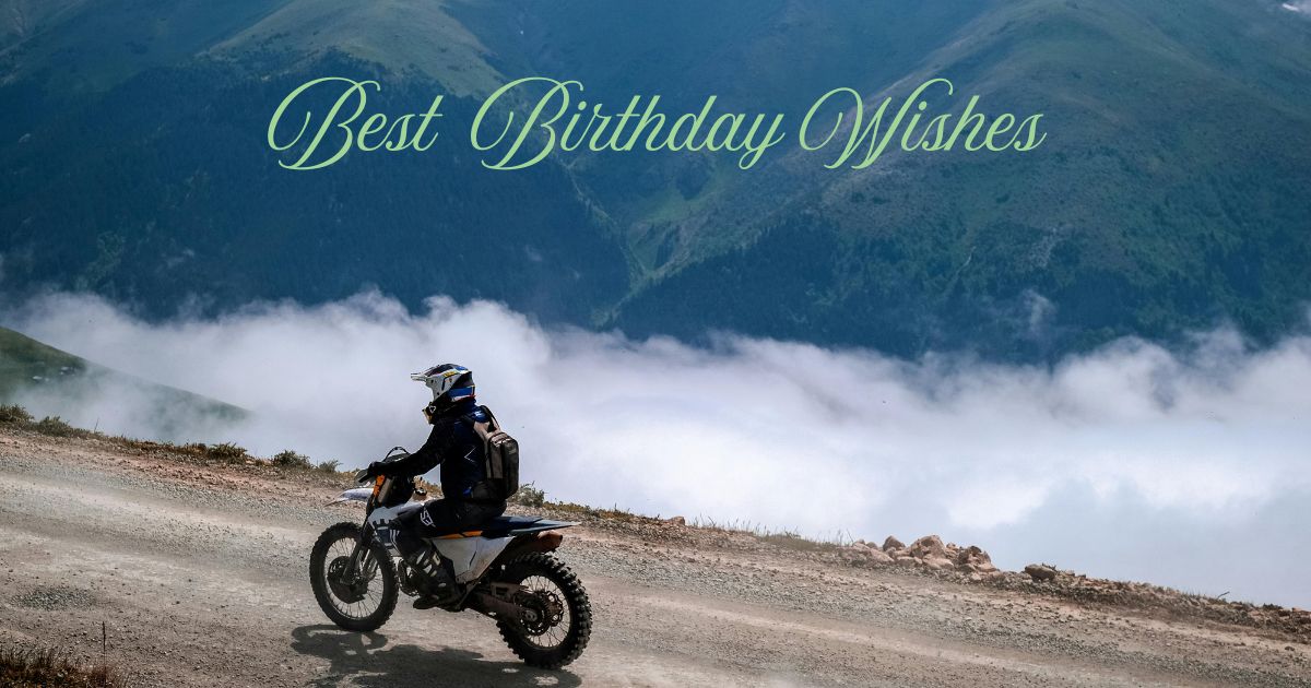 Birthday greetings to a biker friend