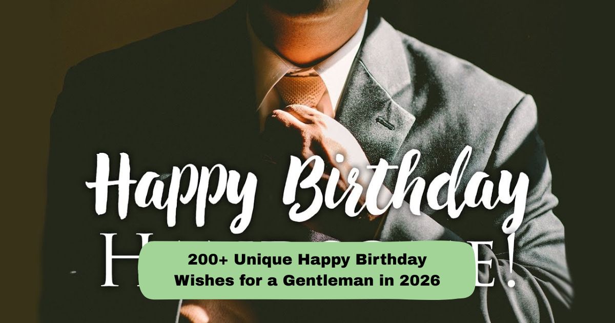 Birthday Wishes for a Gentleman