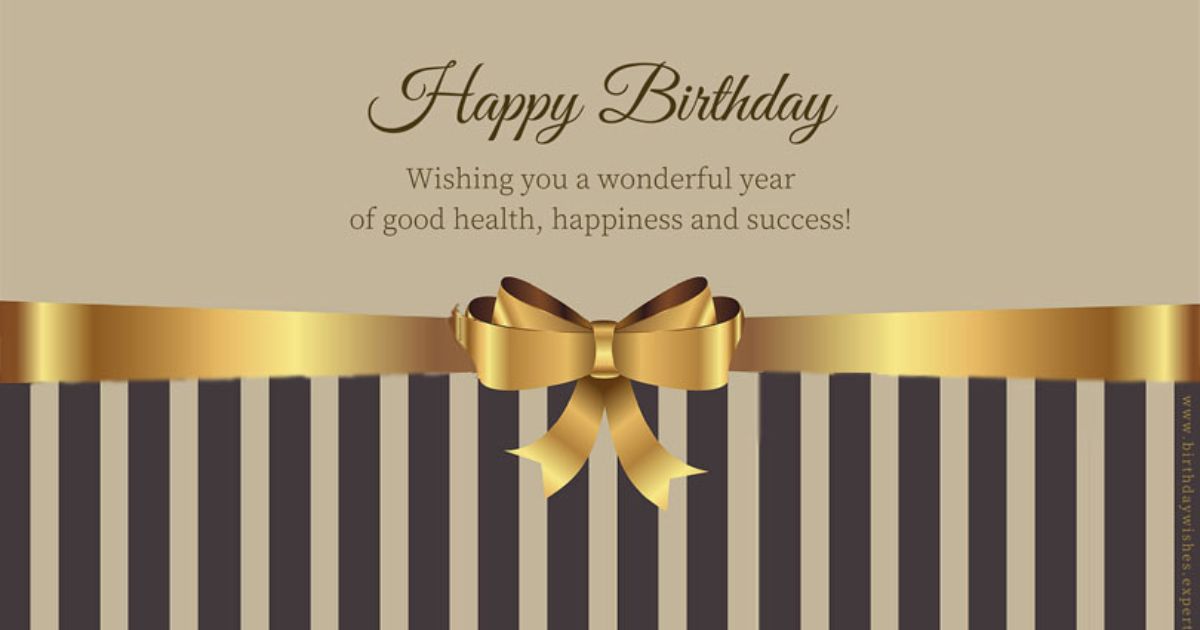 Birthday wishes for gentleman