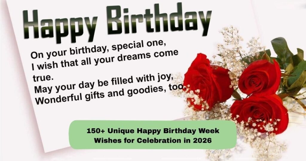 150+ Unique Happy Birthday Week Wishes in 2026