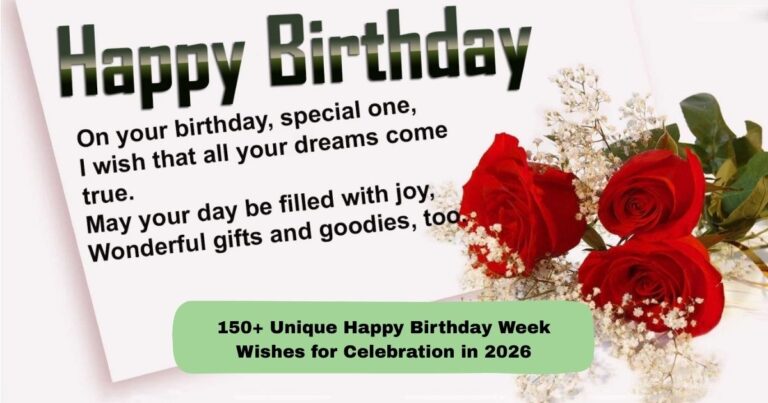 Happy birthday week wishes