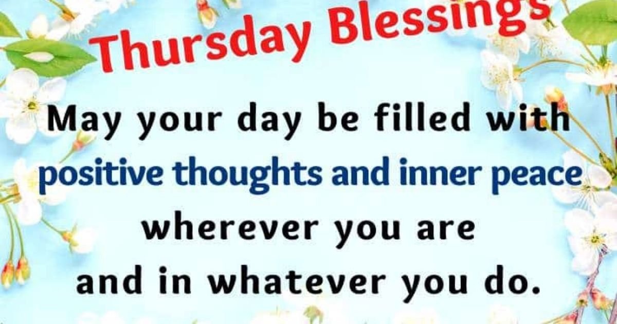 Good morning Thursday Inspirational Blessings