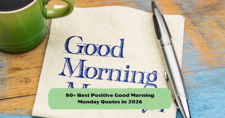 Positive Good Morning Monday Quotes