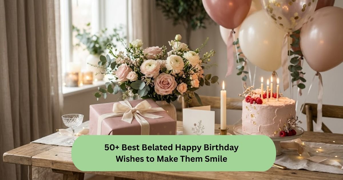 50+ Best Belated Happy Birthday Wishes to Make Them Smile