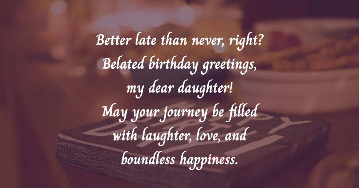 Belated Birthday Greetings