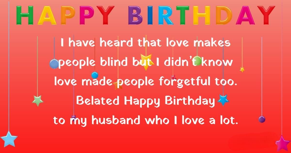 Belated Birthday Messages